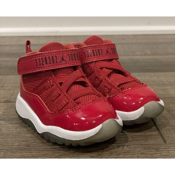 Nike Air Jordan 11 XI Retro TD Win Like 96 Red Shoes 378040-623 Toddler 5C - Picture 1 of 16